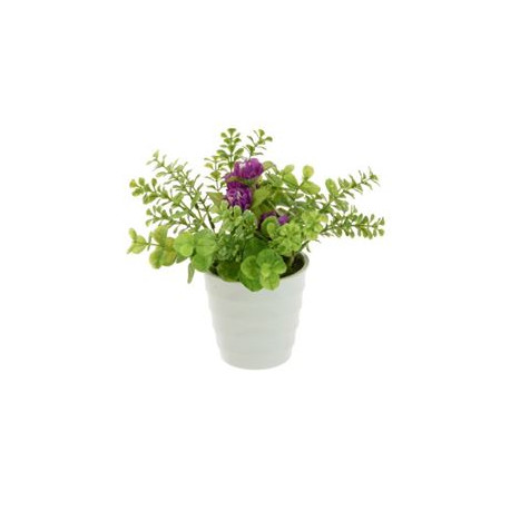 Purple Small Pot Realistic Artificial Plant