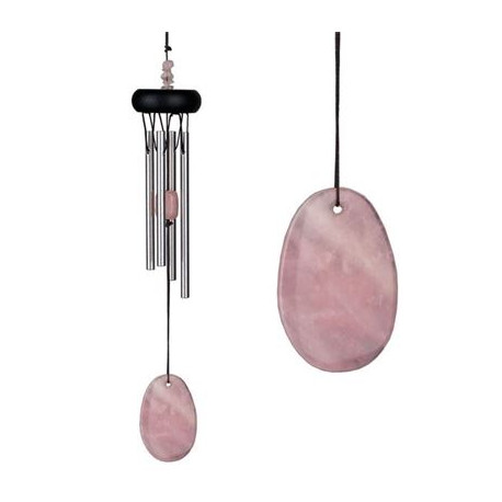 Rose Quartz Precious Stone Wind Chime from Woodstock