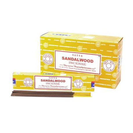 Sandalwood Satya Incense Sticks 15g Box Of Twelve Special Offer