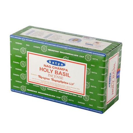 Satya Holy Basil Incense Sticks 15g Box of Twelve Special Offer