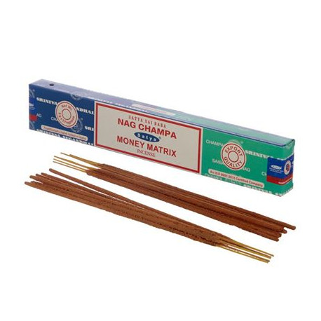 Satya Money Matrix & Nag Champa Combo Incense Sticks 16g Box