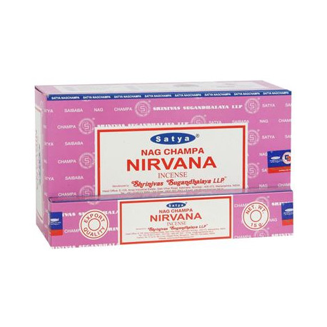 Satya Nirvana Incense Sticks 15g Box Of Twelve Special Offer