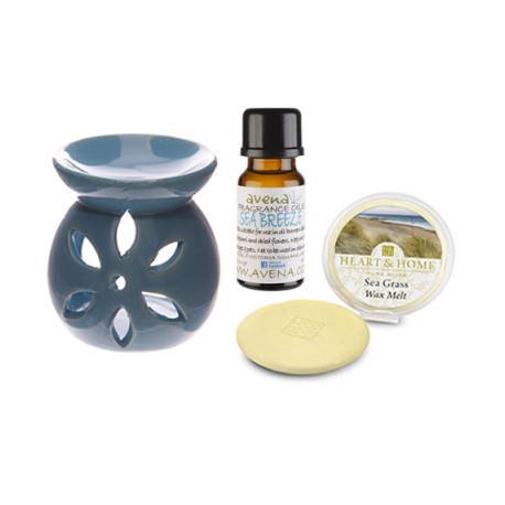 Sea Fresh Oil Burner Gift Set in Box