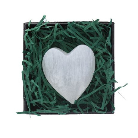 Selenite Heart in Gift Box