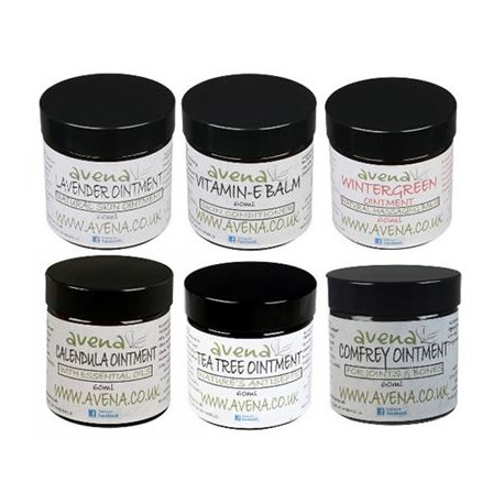 Set of SIX Natural Ointments