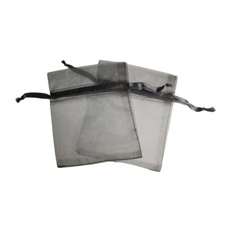 Silver Organza Bag Two Pack