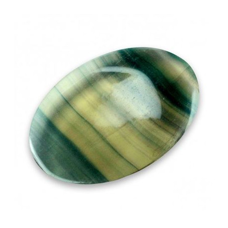 Smoky Rainbow Fluorite Thumb Stone