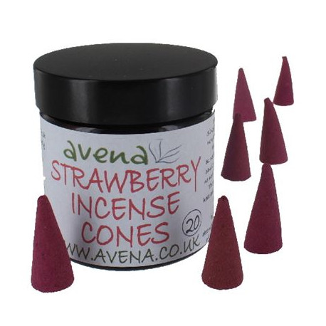 Strawberry  Large Incense Cones 20's Jar