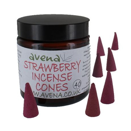 Strawberry  Large Incense Cones 40's Jar