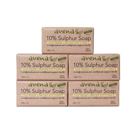 Sulphur Soap 200g. Free Bar Offer! 5 Bars For The Price Of 4!