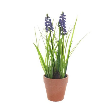 Terracotta Potted Realistic Artificial Hyacinth