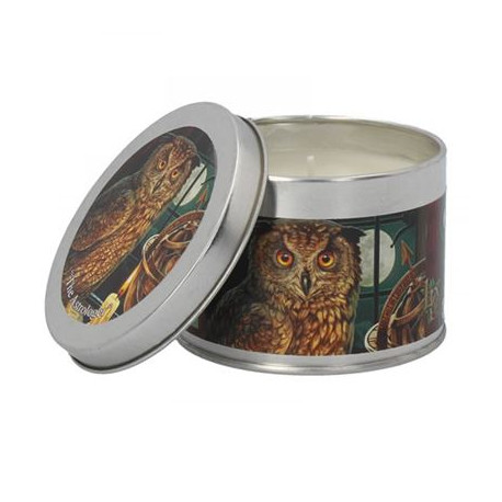 The Astrologer Owl Candle in a Tin