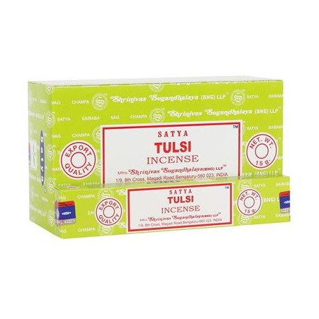 Tulsi Satya Incense Sticks 15g Box of 12 Special Offer