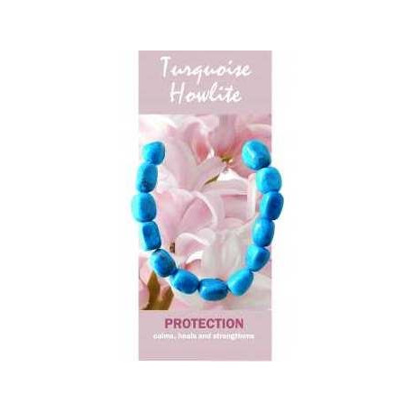 Turquoise Howlite Bracelet Natural Jewellery for Protection