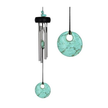 Turquoise Precious Stone Wind Chime from Woodstock