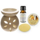 Vanilla Oil Burner Gift Set in Box