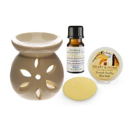 Vanilla Oil Burner Gift Set in Box