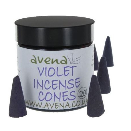 Violet  Large Incense Cones 20's Jar