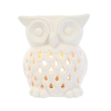 White Owl Ceramic Oil Burner