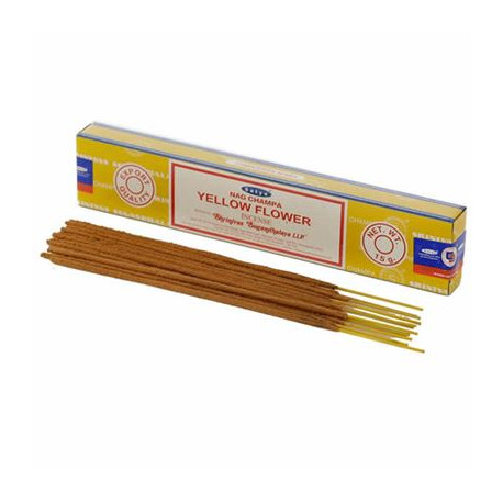 Yellow Flower Satya Incense Sticks 15g Box