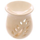 Beige Leaf Cut Out Oil Burner