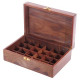 Essential Oil Box - Holds 24 Oils -Sheesham Wood-