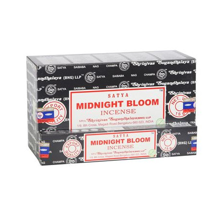 Midnight Bloom Satya Incense Sticks 15g Box Of Twelve Special Offer