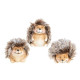 Set of Three Happy Hedgehogs 9cm