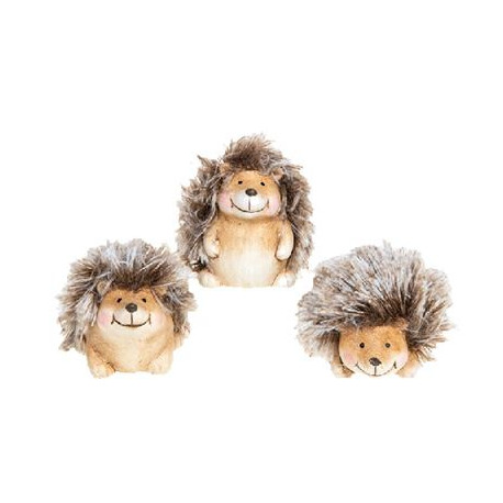 Set of Three Happy Hedgehogs 9cm