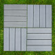 33 x WPC Decking Floor Tiles 30x30cm - Grey