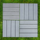 66 x WPC Decking Floor Tiles 30x30cm - Grey