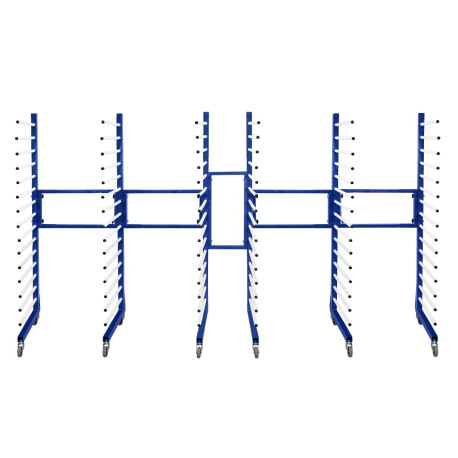 Combi Spray Drying Rack Trolley x 3 & 2 Connectors