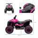 12V Ride-On Quad Bike w/ Music, Horn, for Ages 3-5 Years - Pink