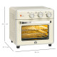 20L 90-230℃ Mini Electric Oven - Cream