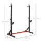 Barbell Rack, Width and Height Adjustable Dip Stand, Bench Press Rack for Home Gym Weight Lifting Fitness Workout, Max Load 150k