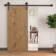 6ft Modern Single Sliding Barn Door Track Kit Set Closet Hardware for Single Wooden Door