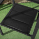 Outsunny Set of Two Aluminium Stacking Garden Chairs - Black