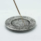 Polished Aluminium Pentagram Incense Holder 11.5cm