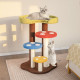 3-In-1 Cat Tree with 3 Full-Wrapped Sisal Posts and Removable Mat &amp; Platforms