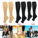 Open Toe Medical Compression Socks for Women Men Size XXL - Black