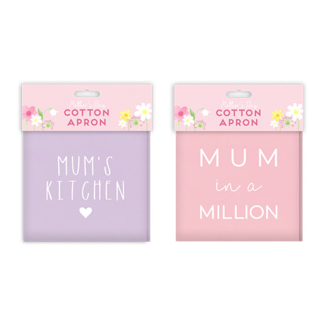 Mothers Day Cotton Apron (Assorted)