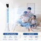 36&#039;&#039; Freestanding Tower Fan, 3 Speed 3 Mode, 7.5h Timer, 70 Degree Oscillation, LED Panel, 5M Remote Controller, White