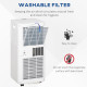 9000 BTU Portable Air Conditioner for Cooling Dehumidifier Fan, Air Conditioning Unit for Room up to 18m², with Remote, 24H Time