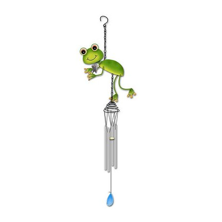 Metal Frog Windchime In Gift Box