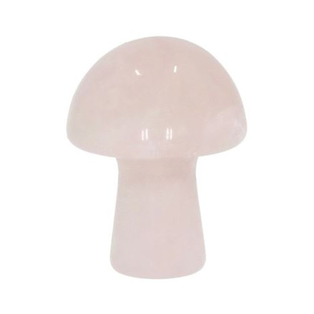 Rose Quartz Carved & Polished Mushroom