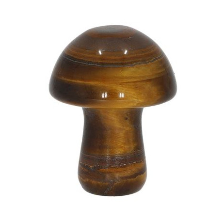 Tigers Eye Carved & Polished Mushroom