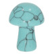 Turquoise Howlite Carved &amp; Polished Mushroom