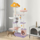 167 cm Multilevel Tall Cat Tower with Sisal Covered Scratching Posts