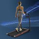 750W Folding Treadmill, 1-14km/h Electric Running Machine w/ Wheels, Safety Button, LED Monitor for Jogging Fitness Exercise Wor