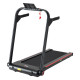 750W Folding Treadmill, 1-14km/h Electric Running Machine w/ Wheels, Safety Button, LED Monitor for Jogging Fitness Exercise Wor